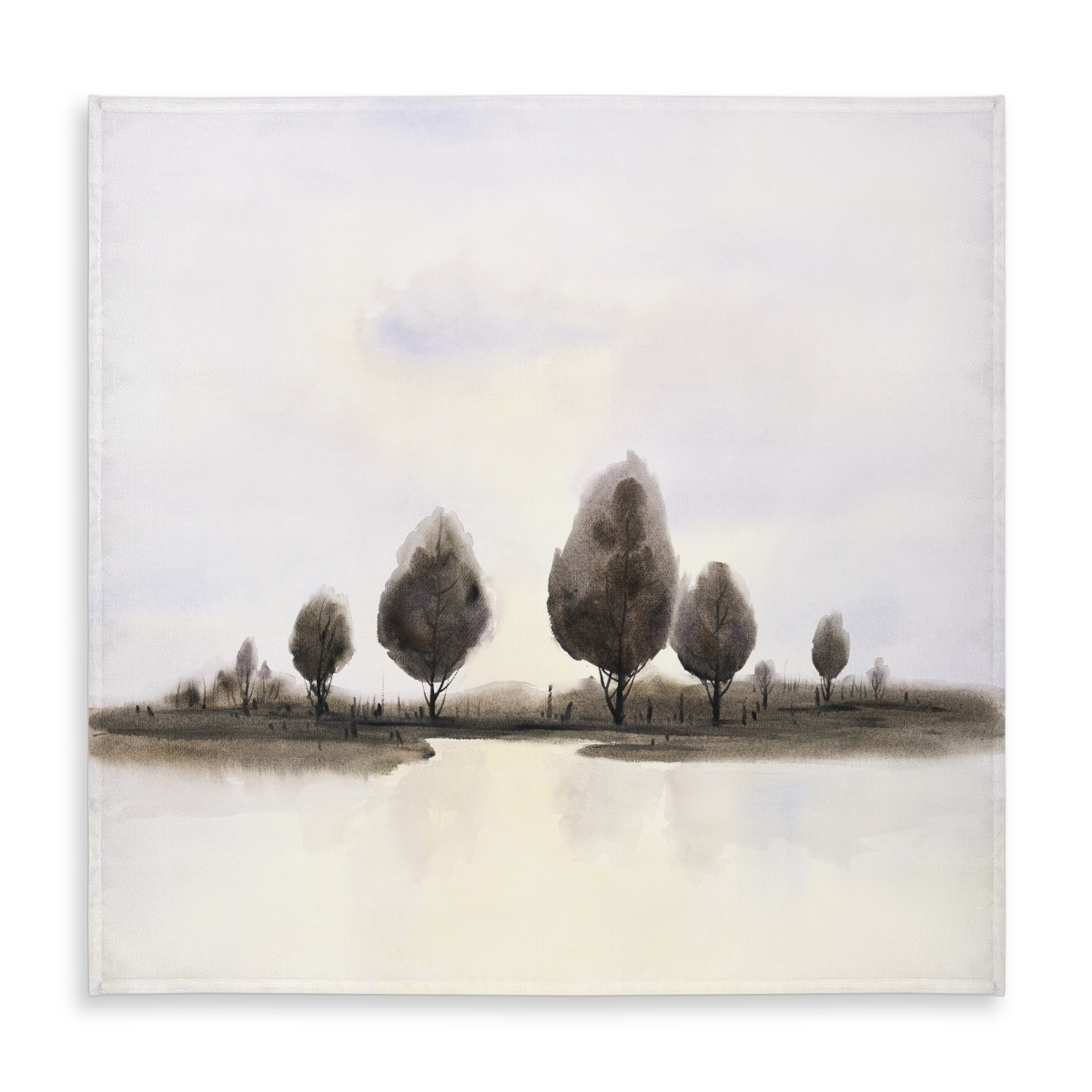Picture of Begin Home Decor C1TC5858ET4K3I 58 x 58 in. Abstract Landscape of Trees Tablecloth - Indoor Outdoor Decor