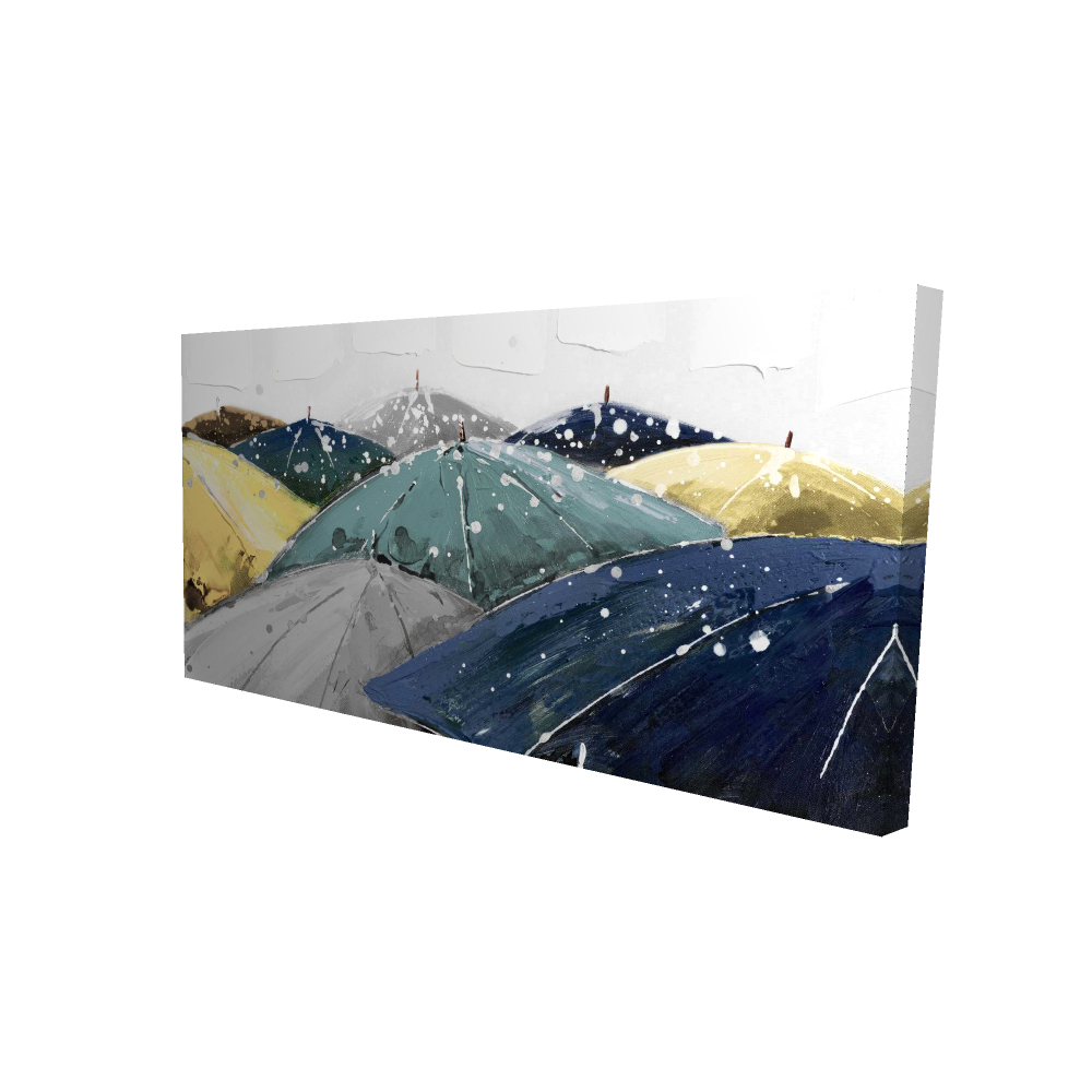 2080-2448-MI1-1 24 x 48 in. Umbrellas - Unique Canvas Art for Home Decor - Stylish Design