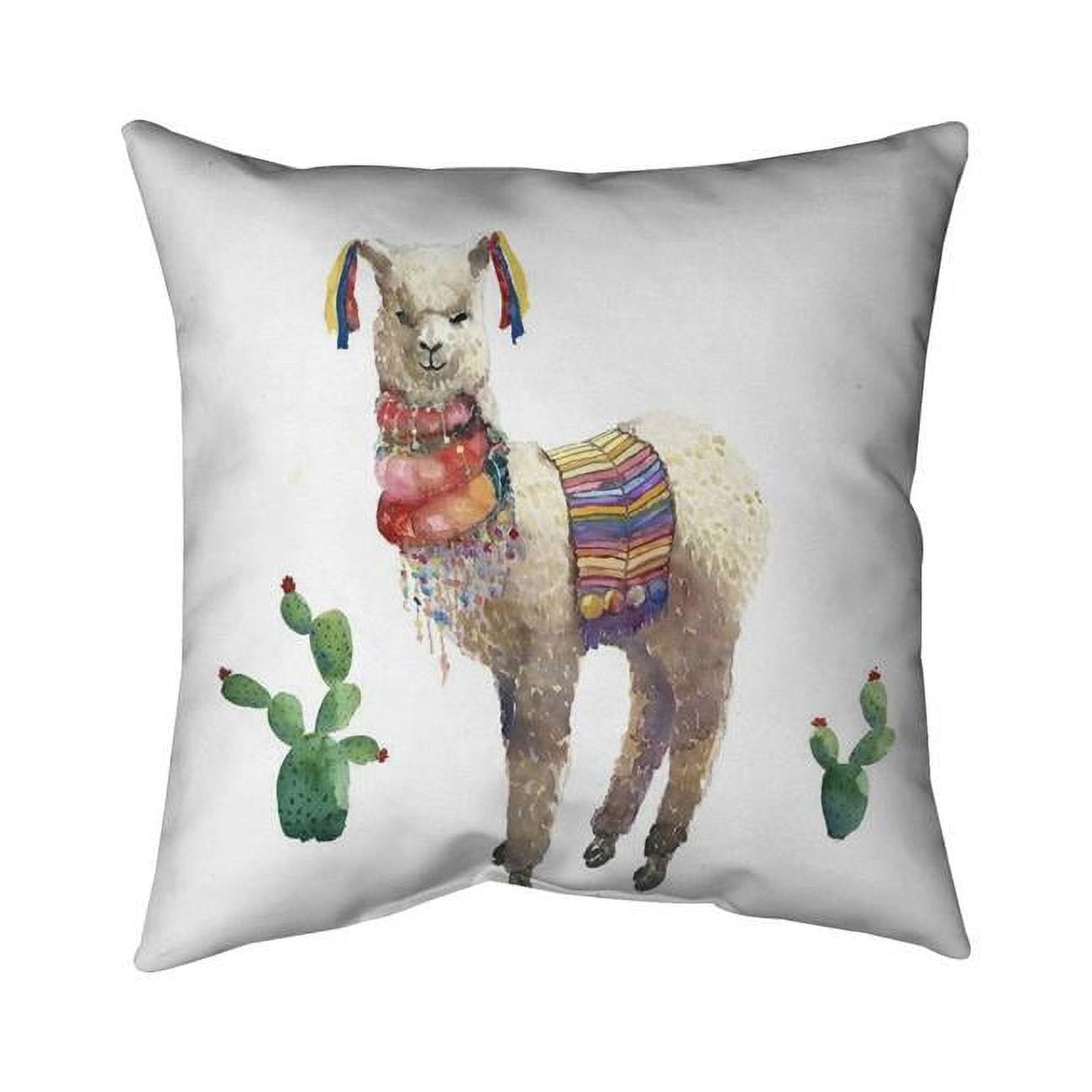 26 x 26 in. Lama Parade-Double Sided Print Indoor Pillow