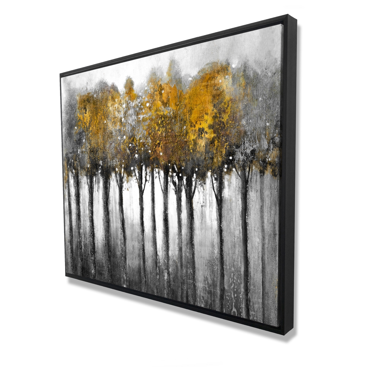 C1FC4860BPBU3V 48 x 60 in. Illuminated Forest - Office Contemporary Framed Canvas Decor