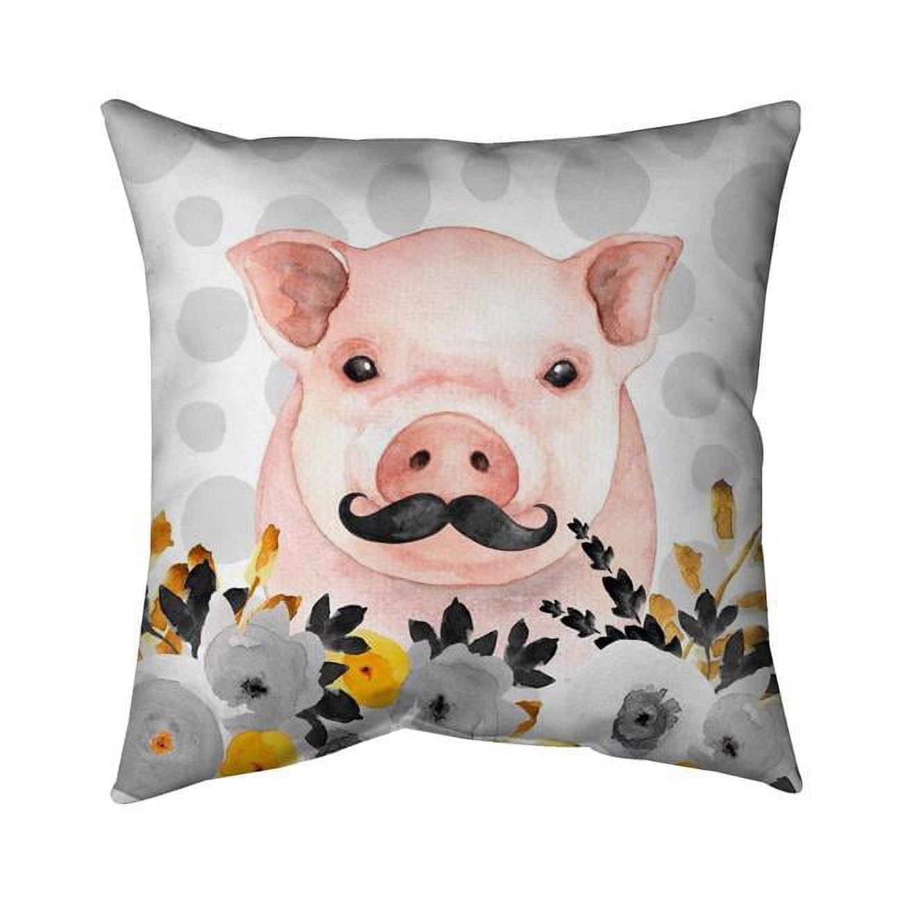 26 x 26 in. Little Disguised Pig-Double Sided Print Indoor Pillow