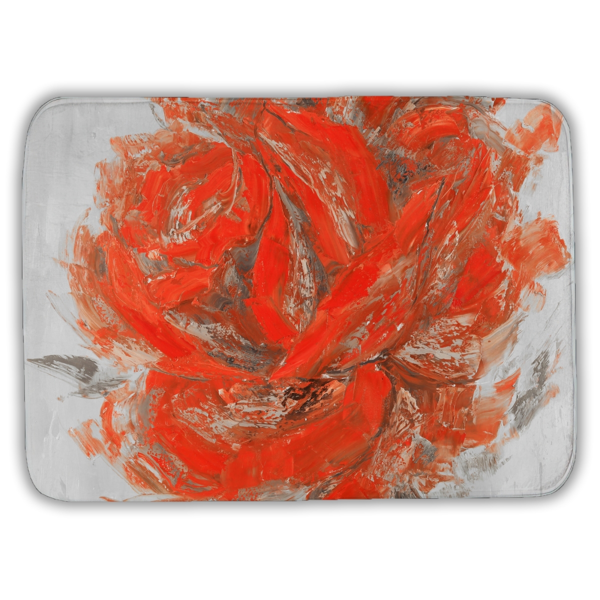 C1BM172414HNEZ 17 x 24 in. Abstract Rose - Romantic Red Bath Mat for Home Decor