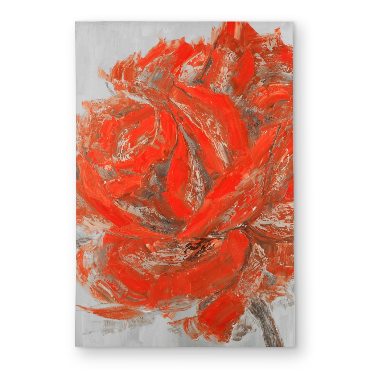 C1ROAR46RWTT4Y 4 x 6 ft. Abstract Rose - Red Floral Outdoor Area Rug for Home Decor - Rectangle