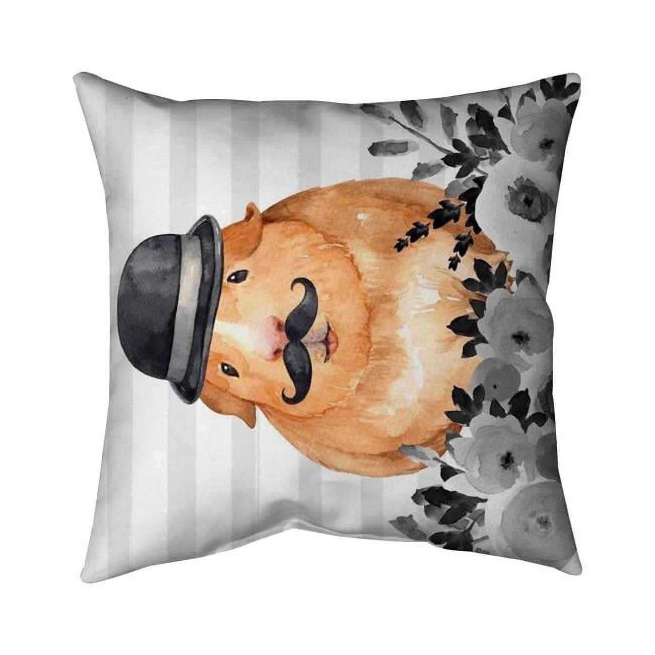 26 x 26 in. Guinea Pig Detective-Double Sided Print Indoor Pillow