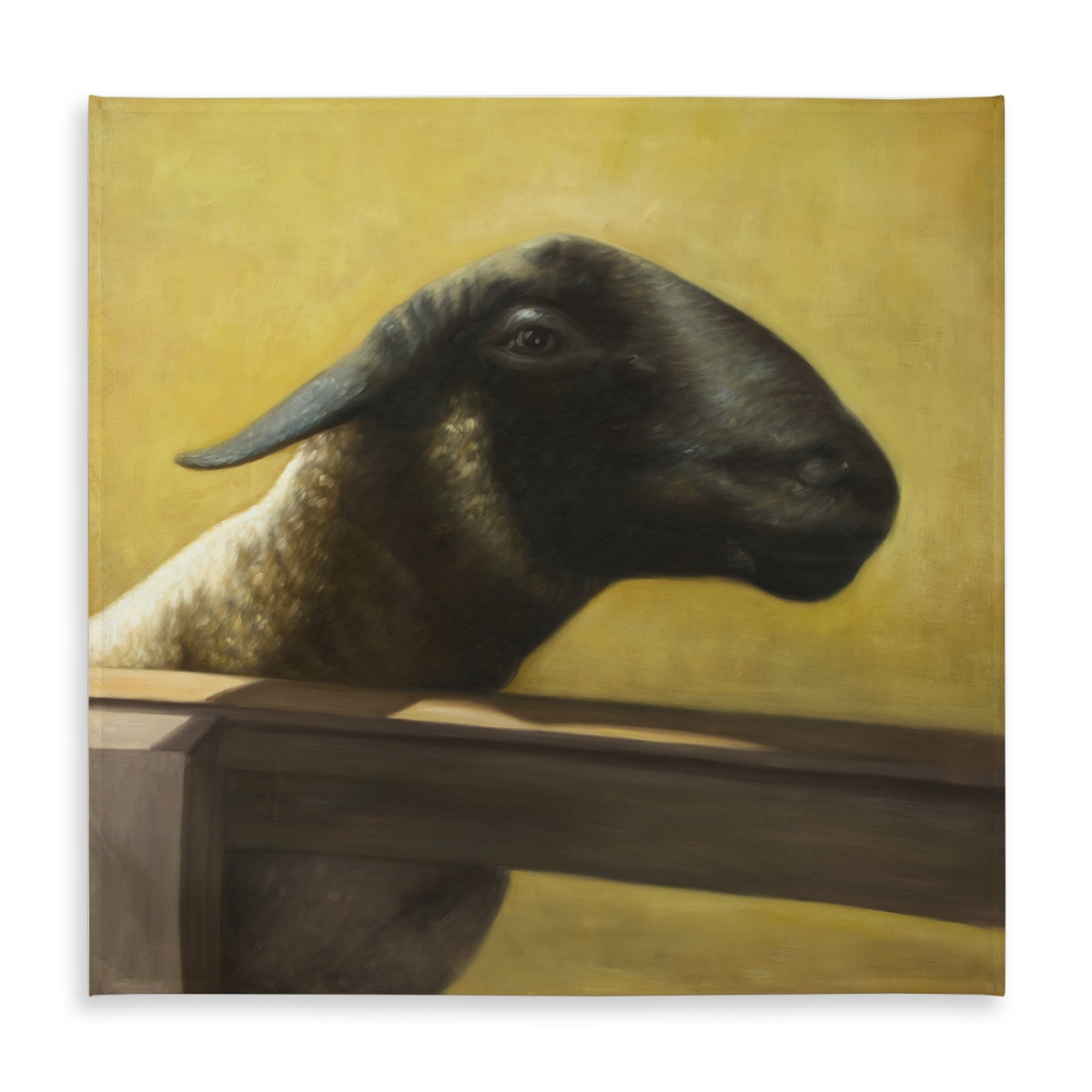 Picture of Begin Home Decor C1TC58585P21I3 58 x 58 in. Young Ram Farm Animals Tablecloth - Indoor & Outdoor Home Decor