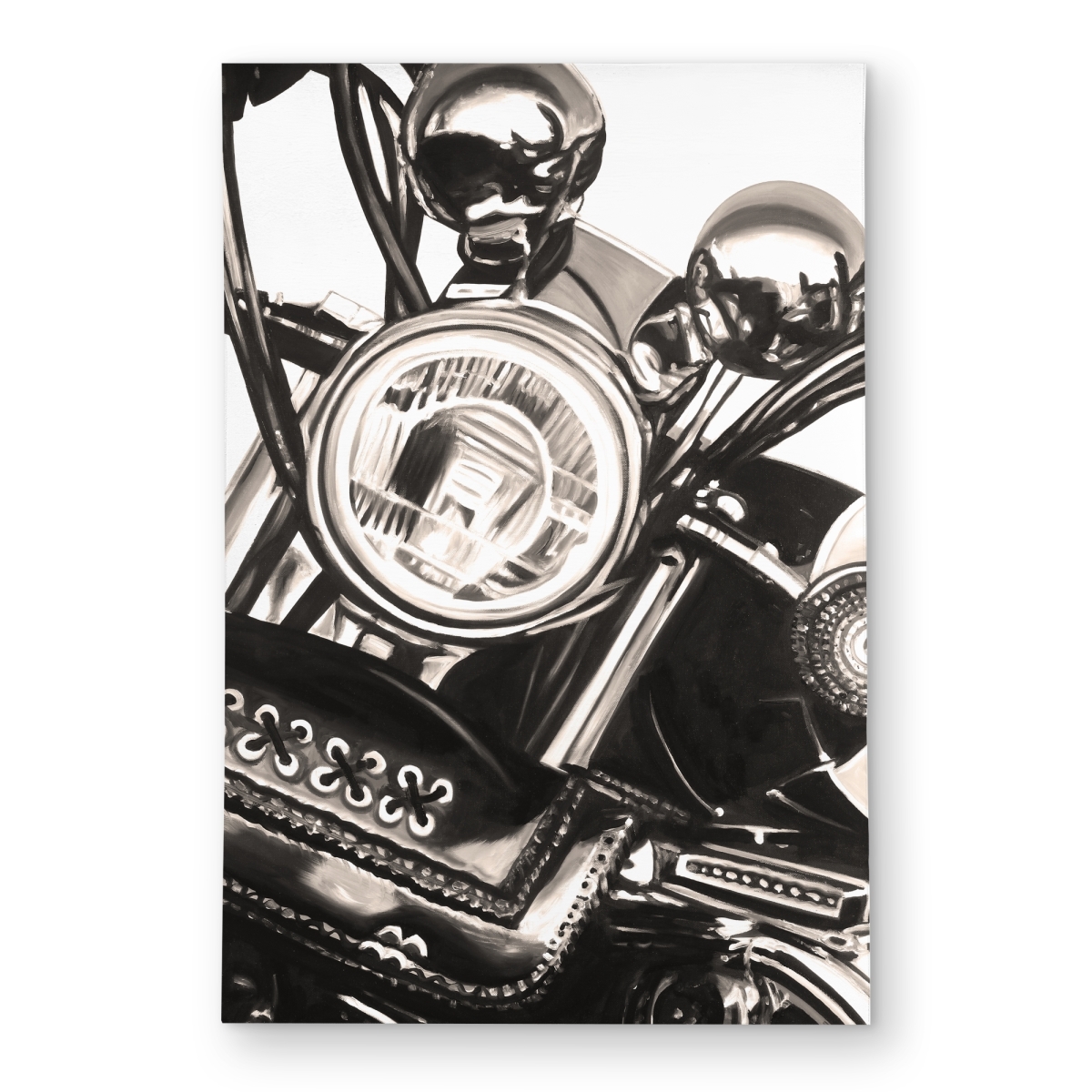 C1ROAR46DW32L8 4 x 6 ft. Realistic Sepia Motorcycle Rug - Beige Hyperrealist Decor - Rectangle