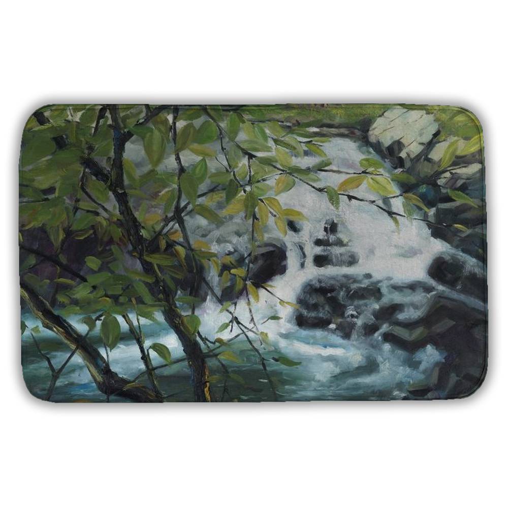 5930-2134-LA190 21 x 34 in. Peaceful Fall - Seasons Office Bath Mat for Home Decor