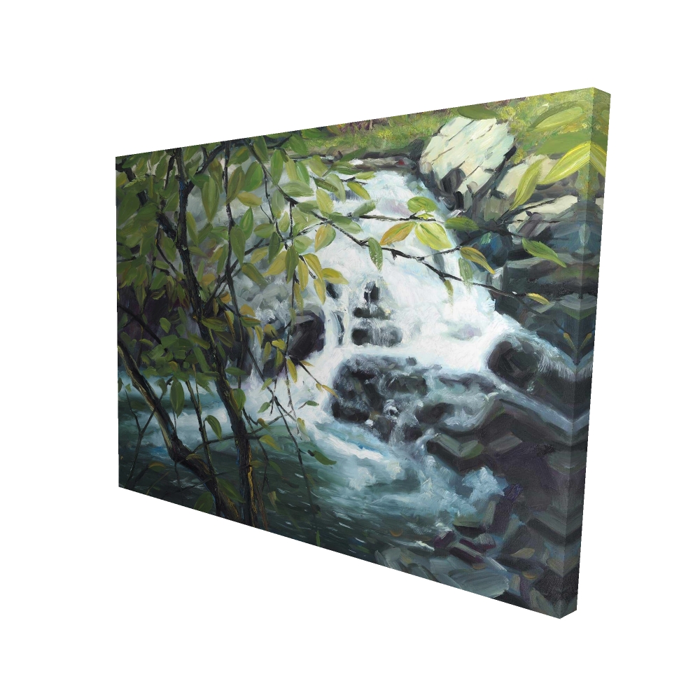 2080-3648-LA190 36 x 48 in. Peaceful Fall - Gray Office Canvas for Elegant Home Decor