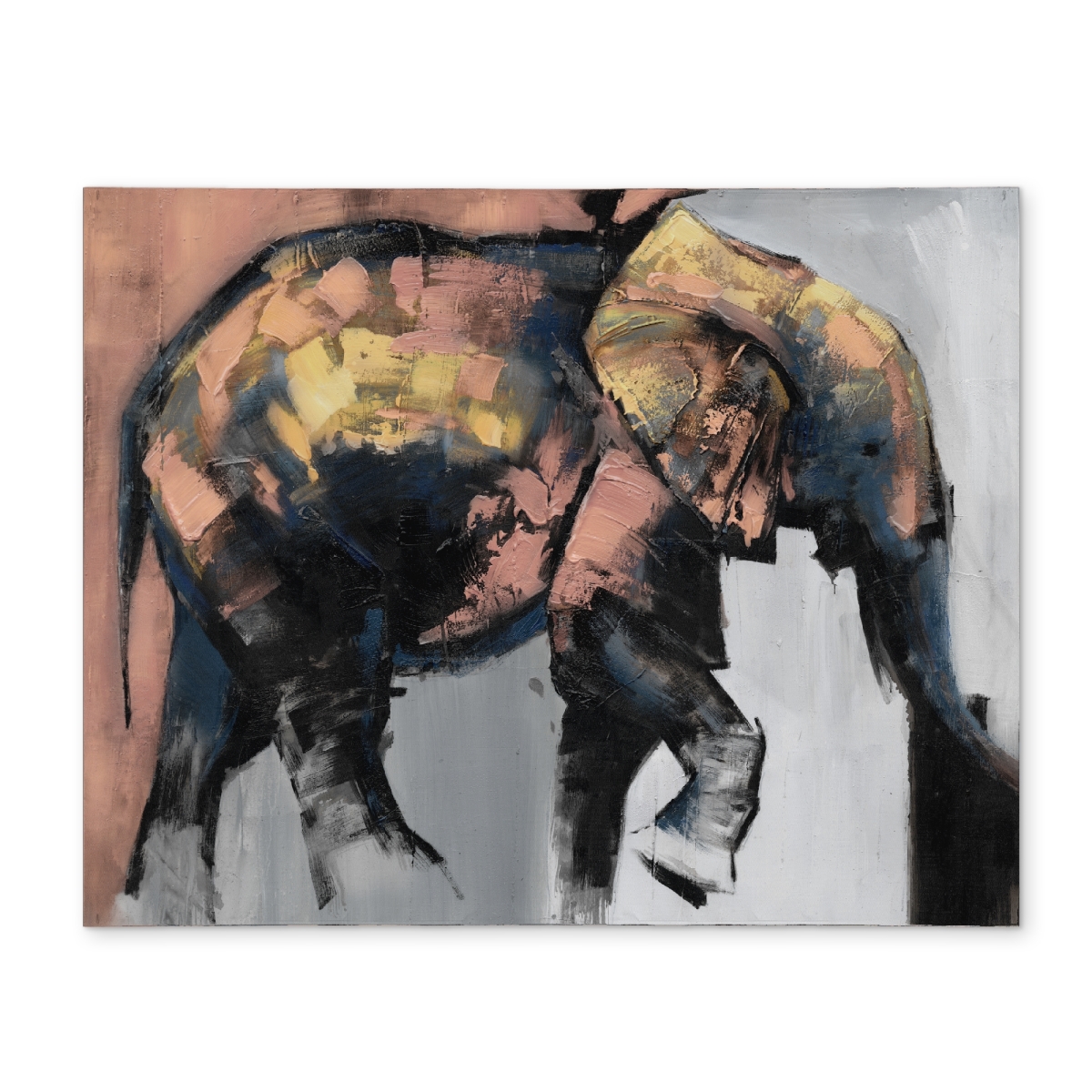 Picture of Begin Home Decor CPPM1418QJ2YNW 14 x 18 in. Beautiful Elephant Polyester Placemat - Modern Bedroom Decor