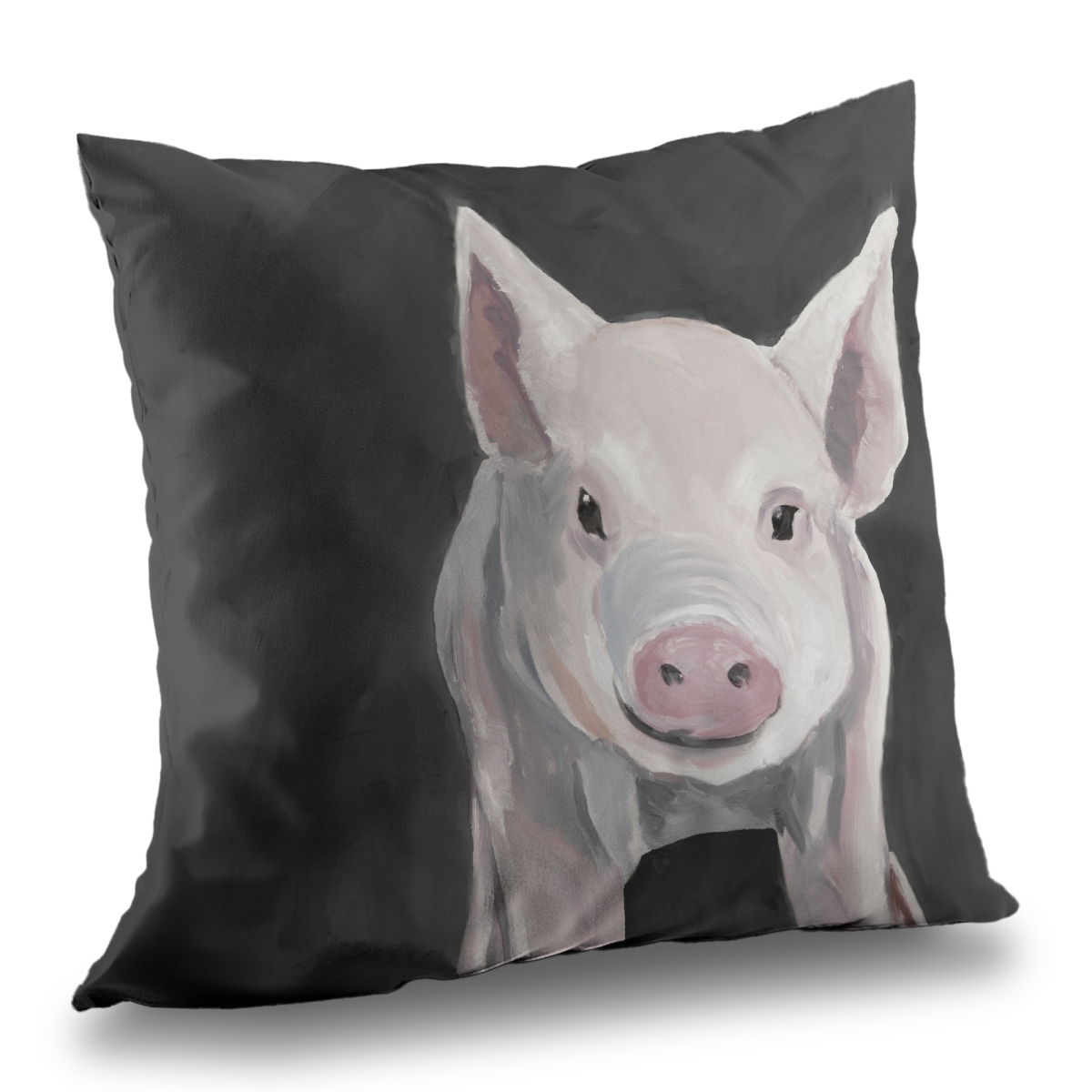 C1PC1414JXE1MO 14 x 14 in. Little Piglet - Rustic Animals Poly Twill Throw for Home Decor