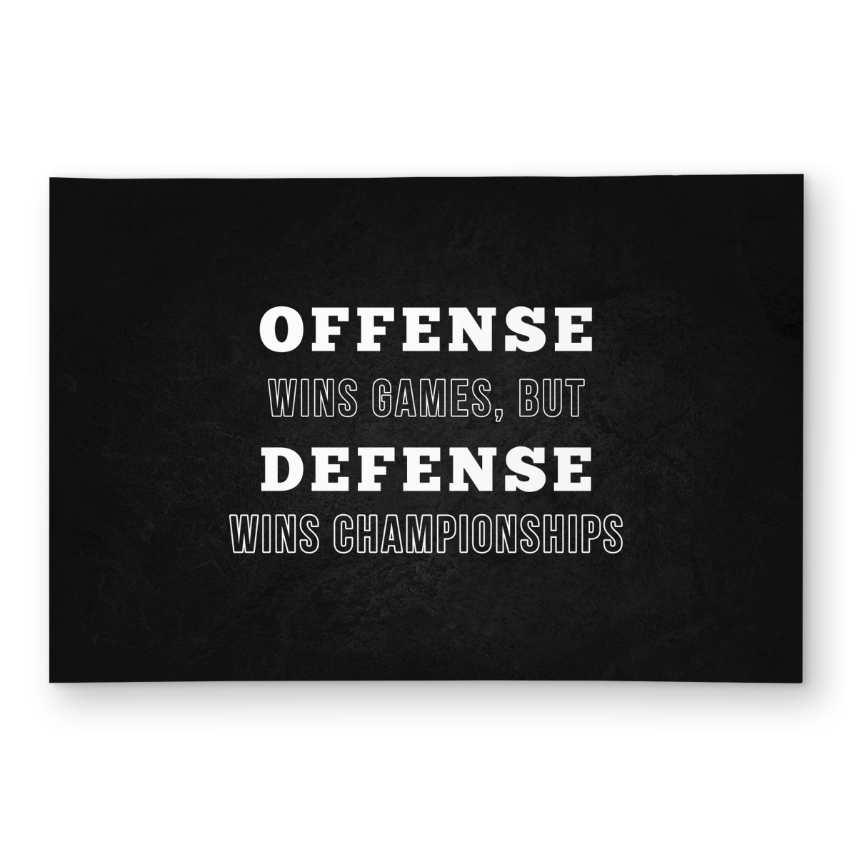 C1ROAR462OZAF9 4 x 6 ft. Offense Wins Games Rug - Man Cave Outdoor Home Decor - Rectangle