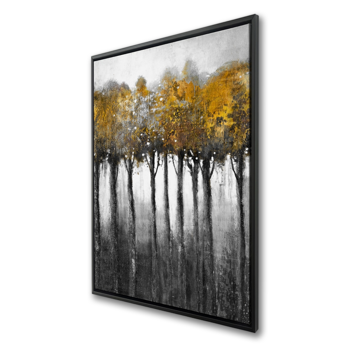 C1FC2436PVFBJH 24 x 36 in. Illuminated Forest - Yellow Living Room Framed Canvas Decor