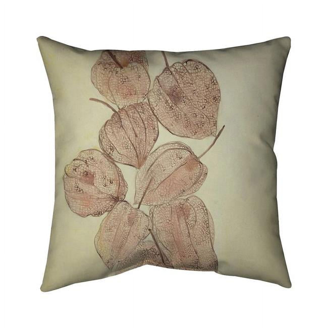 26 x 26 in. Closed Ground Cherries-Double Sided Print Indoor Pillow
