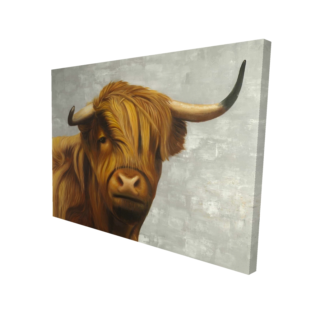 2080-3648-AN315 36 x 48 in. Highland Cattle - Farm Animals Western Canvas for Home Decor