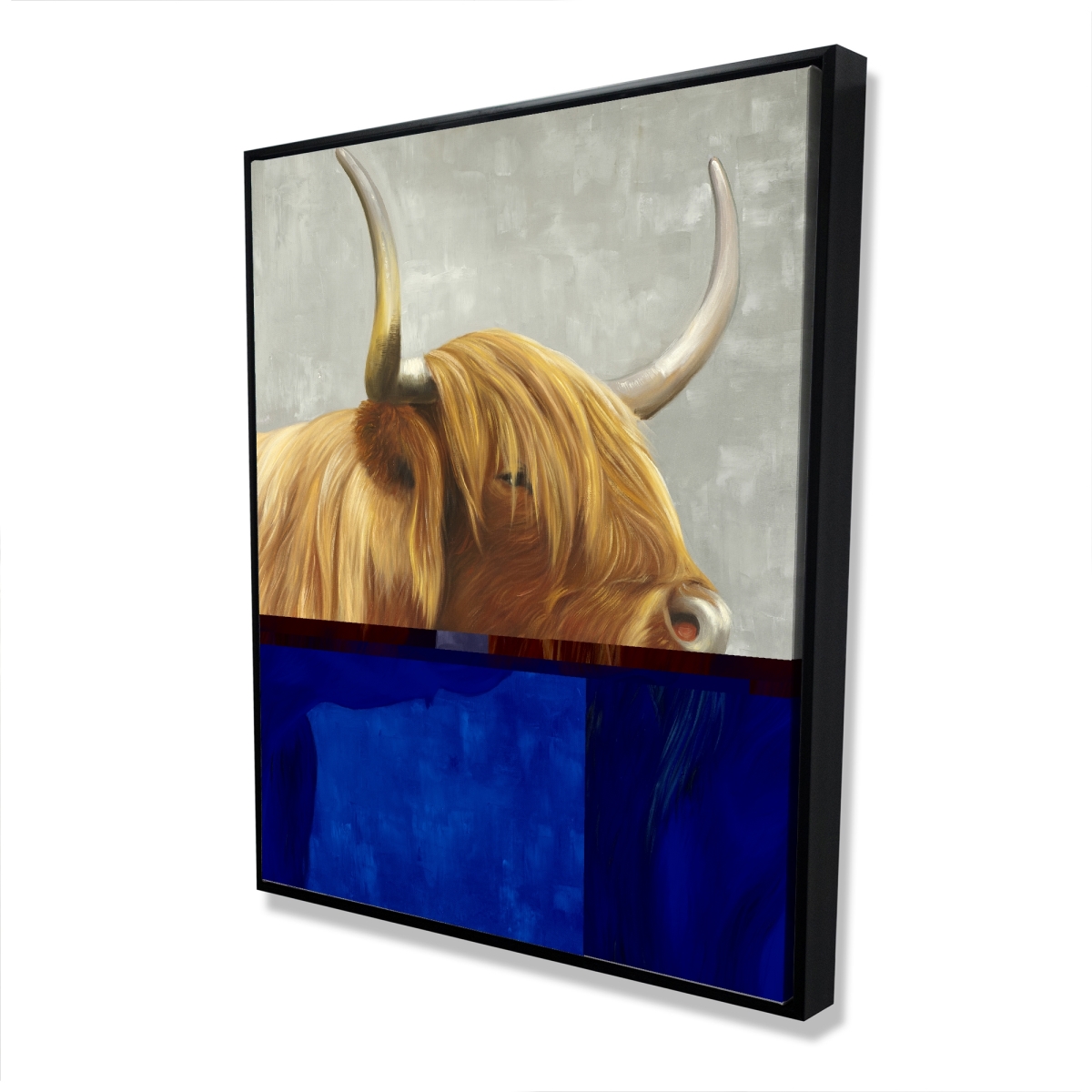 C1FC4860HC6ZZD 48 x 60 in. Beautiful Highland Cattle - Brown Animals Canvas Decor