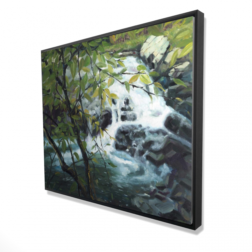 2081-4860-LA190 48 x 60 in. Peaceful Fall - Beach Landscapes Framed Canvas - Home Decor