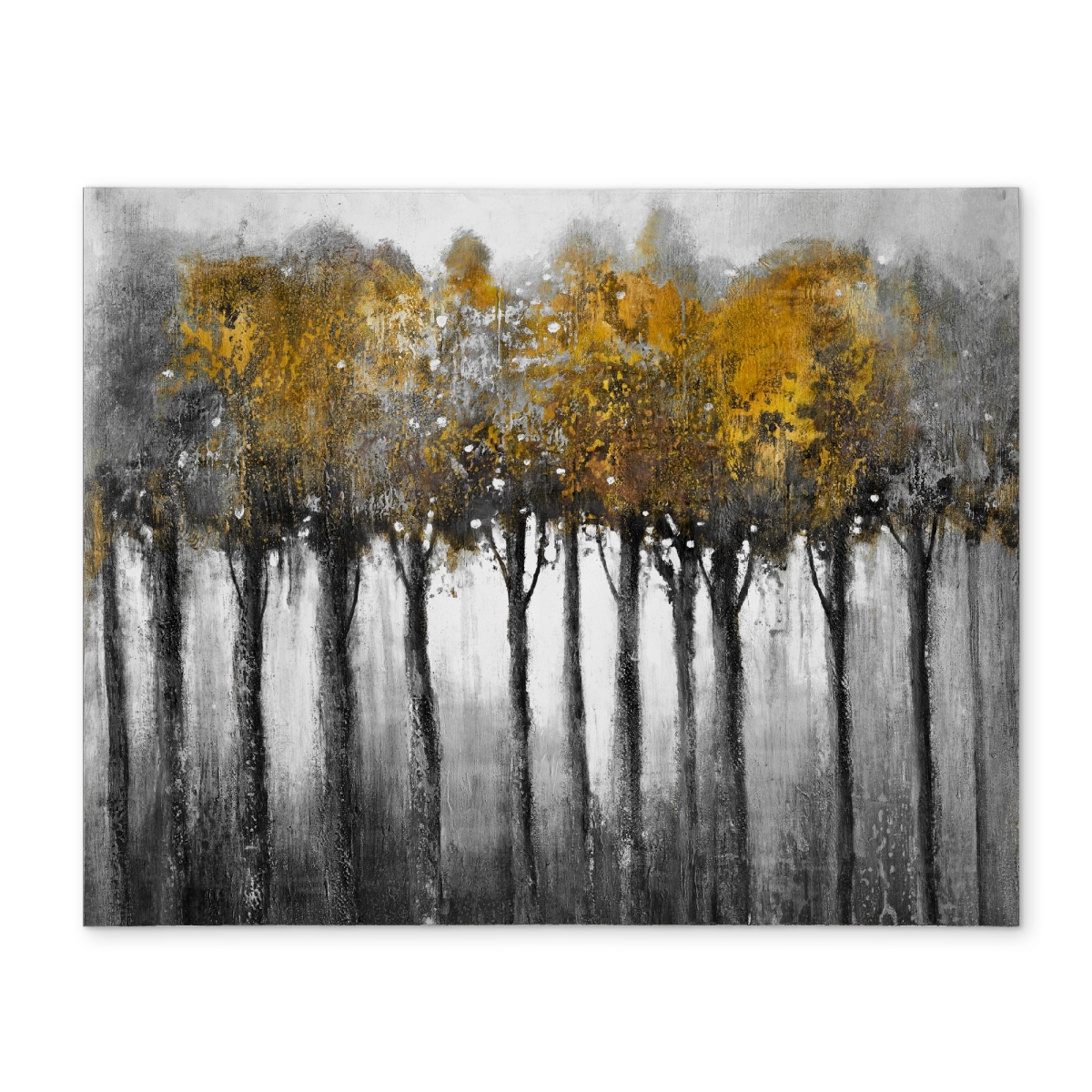 Picture of Begin Home Decor CPPM1418WMMK3N 14 x 18 in. Illuminated Forest Polyester Placemat - Gray Living Room Decor