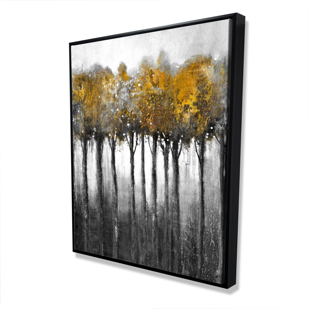 C1FC4860WIBL05 48 x 60 in. Illuminated Forest - Gray Framed Canvas for Home Decor