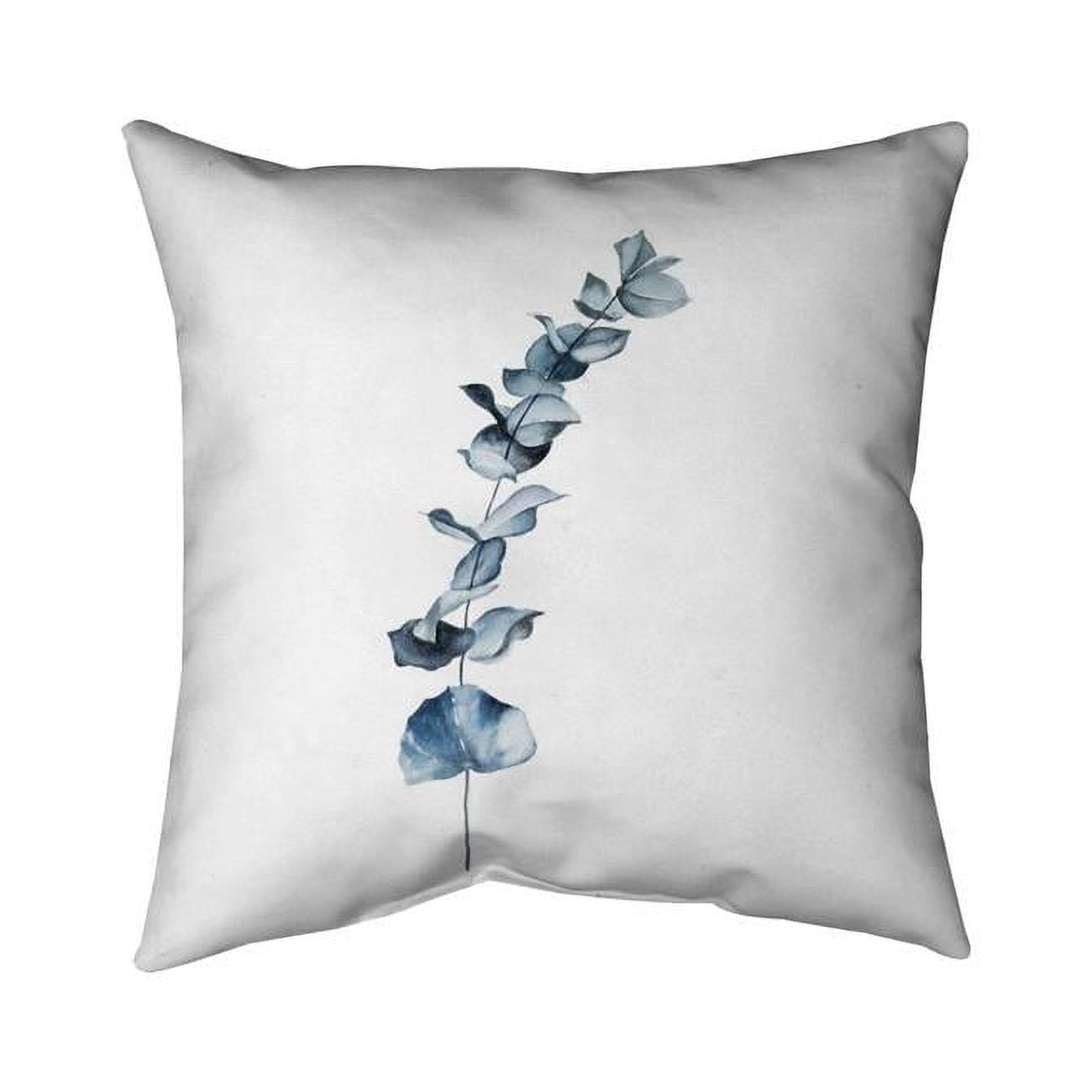 26 x 26 in. Eucalyptus Blue Leaves-Double Sided Print Indoor Pillow