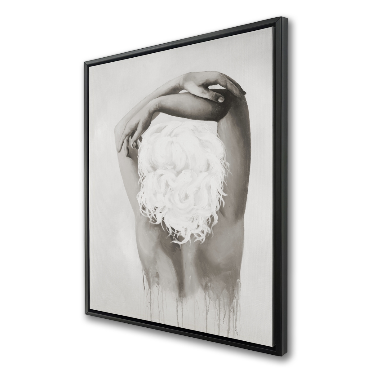 C1FC3648JWWNFQ 36 x 48 in. Feminine Delicacy - Brown Woman Framed Canvas Home Decor