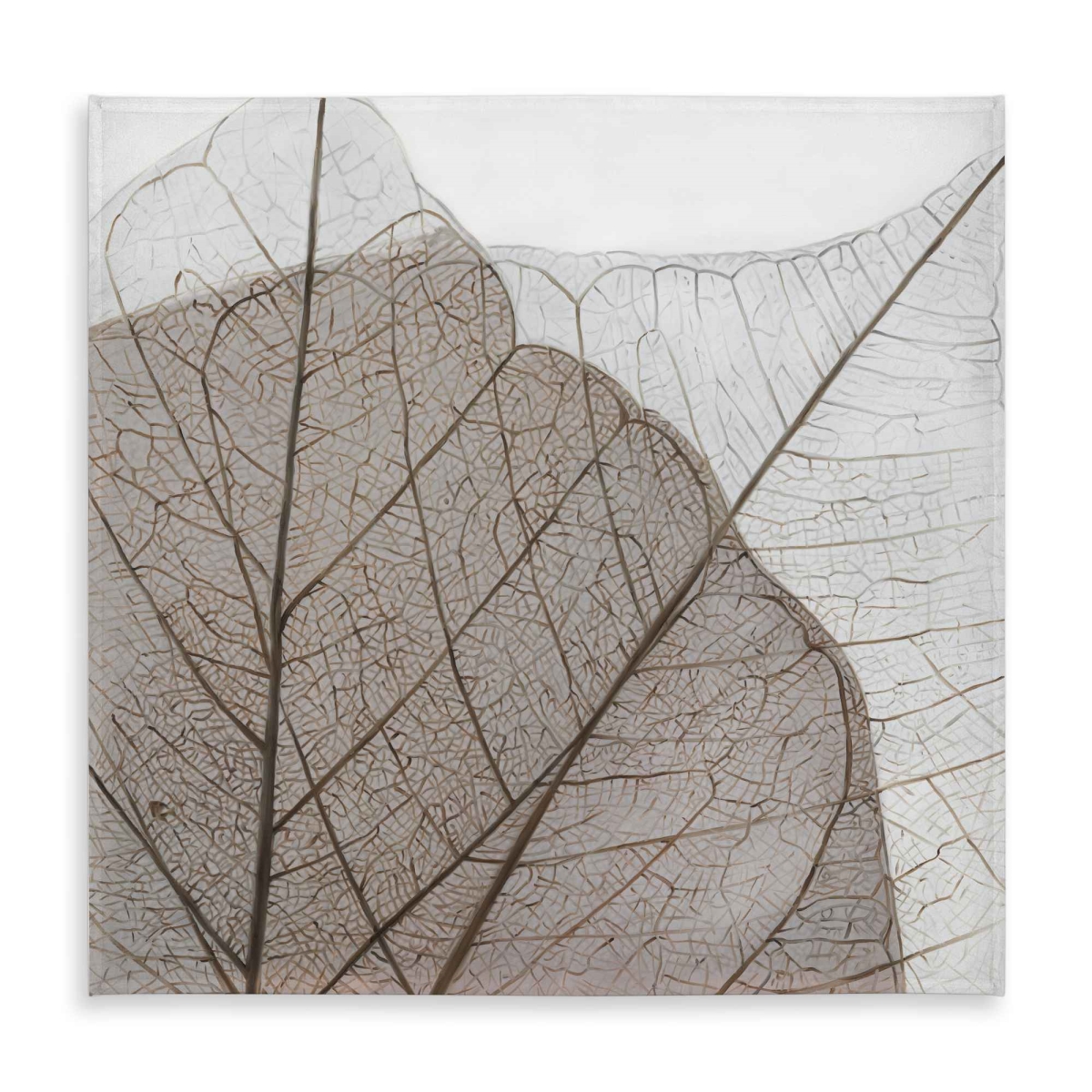 Picture of Begin Home Decor C1TC5858D38MXK 58 x 58 in. Botanical Brown Tablecloth - Translucent Dried Leaves Decor