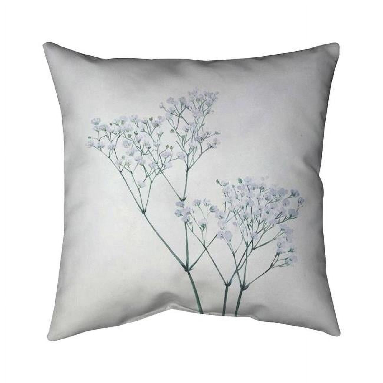 26 x 26 in. Babys-Breath Flowers-Double Sided Print Indoor Pillow