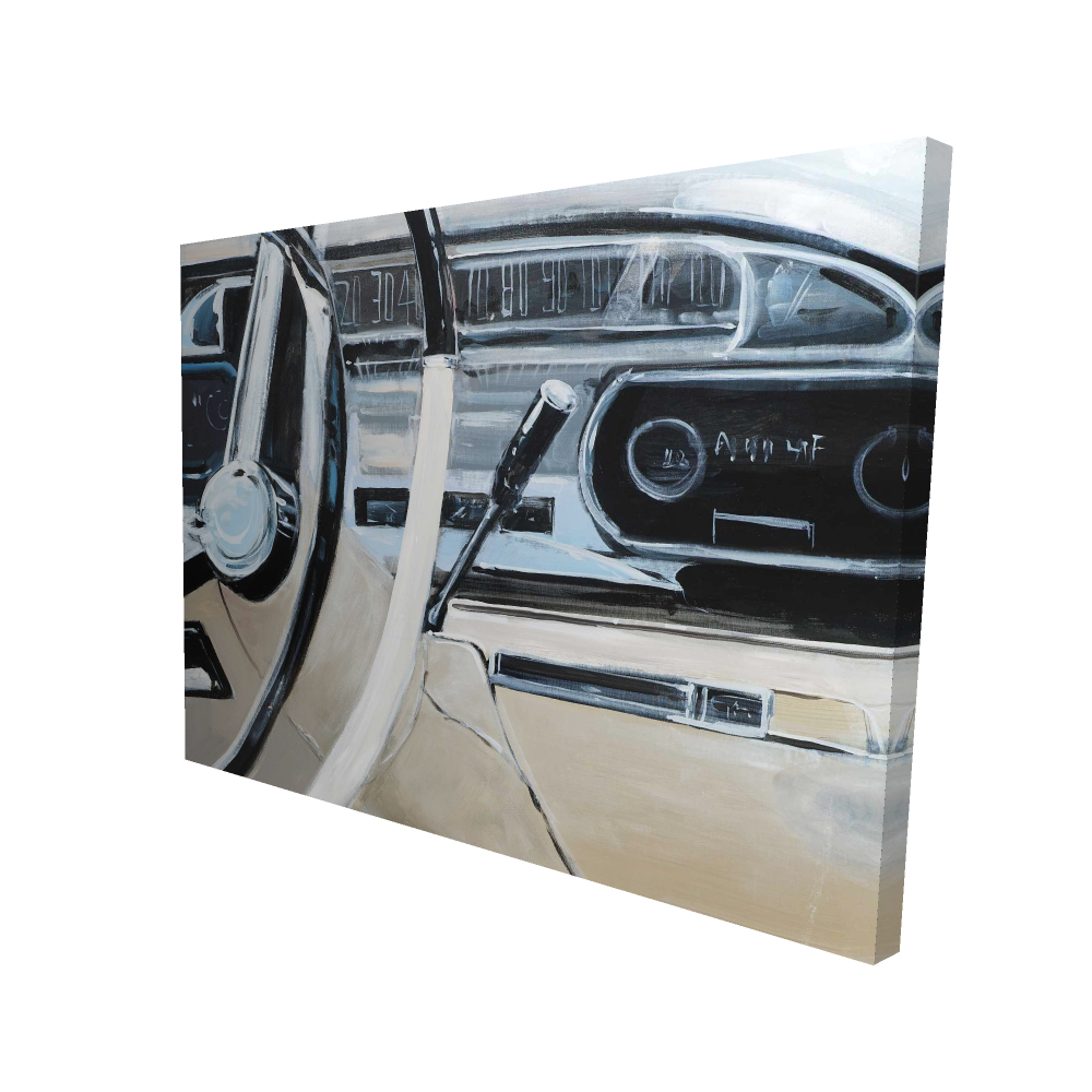 2080-3648-TR42 36 x 48 in. 1950s Car Dashboard Canvas - Vintage Home Decor Artwork