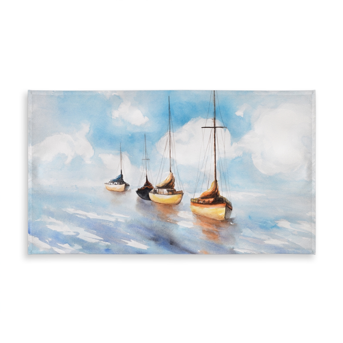 C1TCLRGE6LQ70E 58 x 102 in. Sailboats in the Sea Tablecloth - Coastal Marine Decor, Indoor & Outdoor