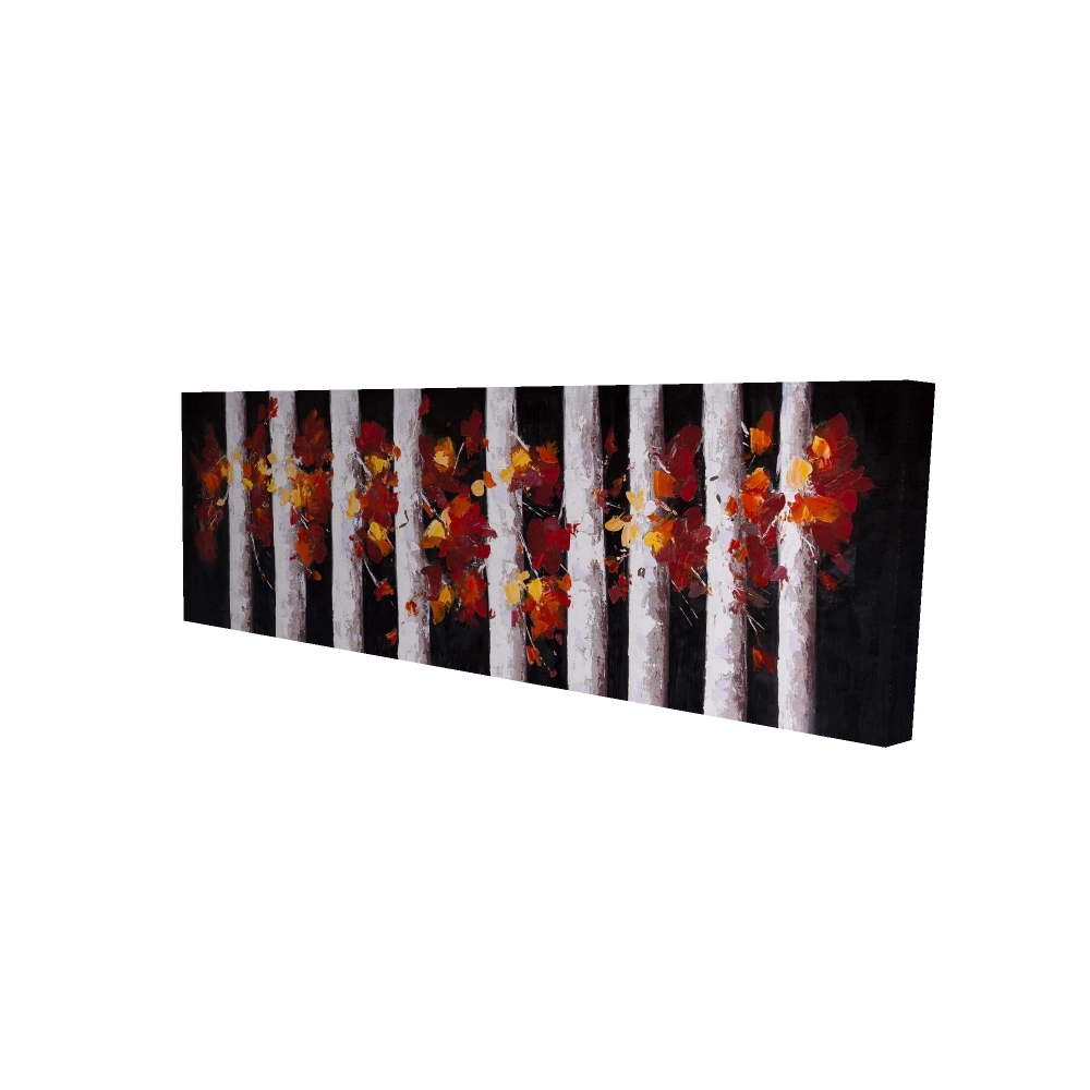 2080-1648-LA37 16 x 48 in. Trees & Fall Leaves Canvas - Bedroom Wall Decor Artwork