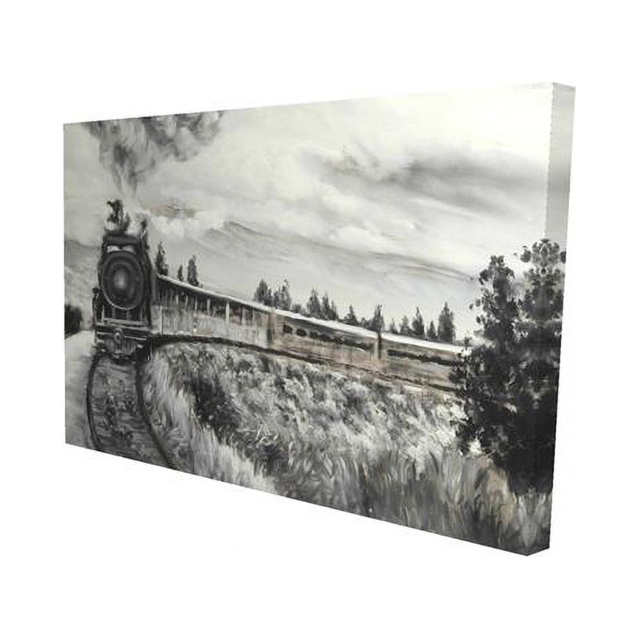 20 x 30 in. Steam Engine Train-Print on Canvas
