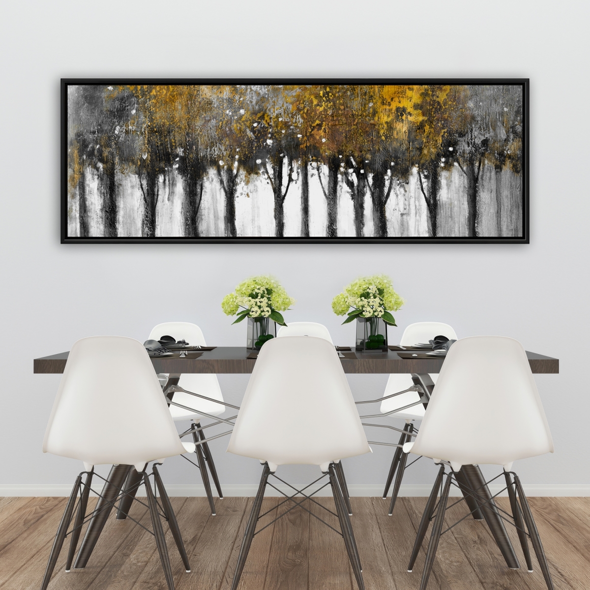C1FC2060VEB3PH 20 x 60 in. Illuminated Forest - Contemporary Framed Canvas Art for Home