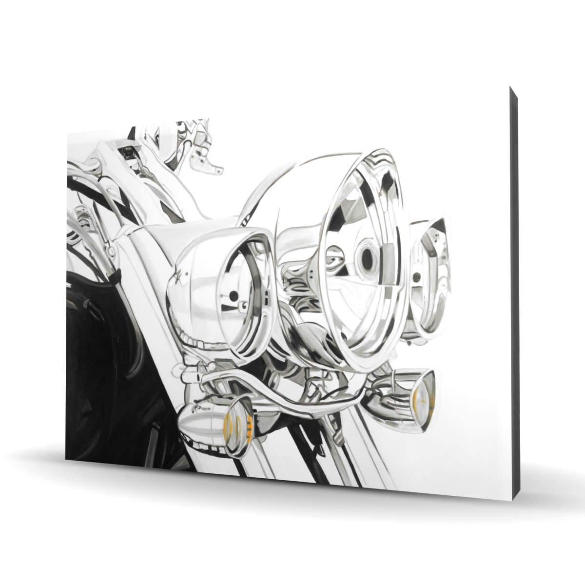 C1RC36489R5DIV 36 x 48 in. Motorcycle Light - Vintage Canvas Home Decor for Bikers