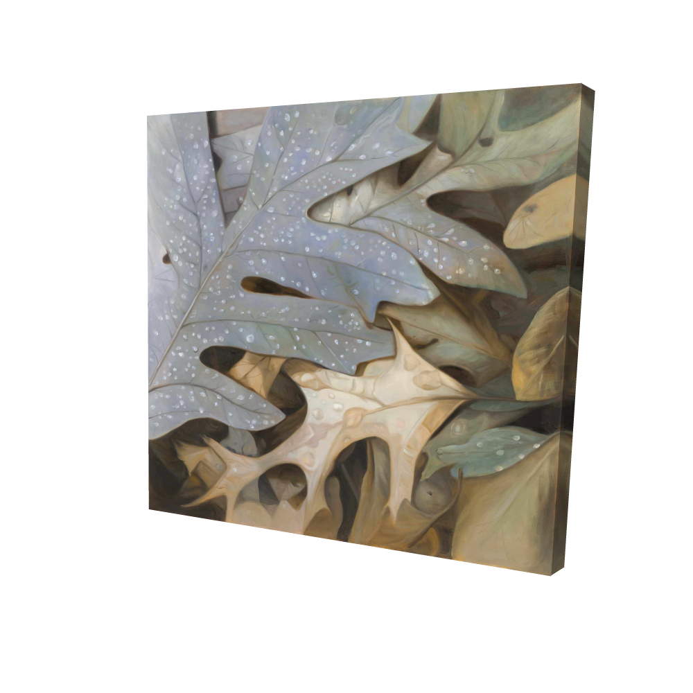 2080-3636-FL376 36 x 36 in. Autumn Leaves - Man Cave Floral Canvas Home Decor Art