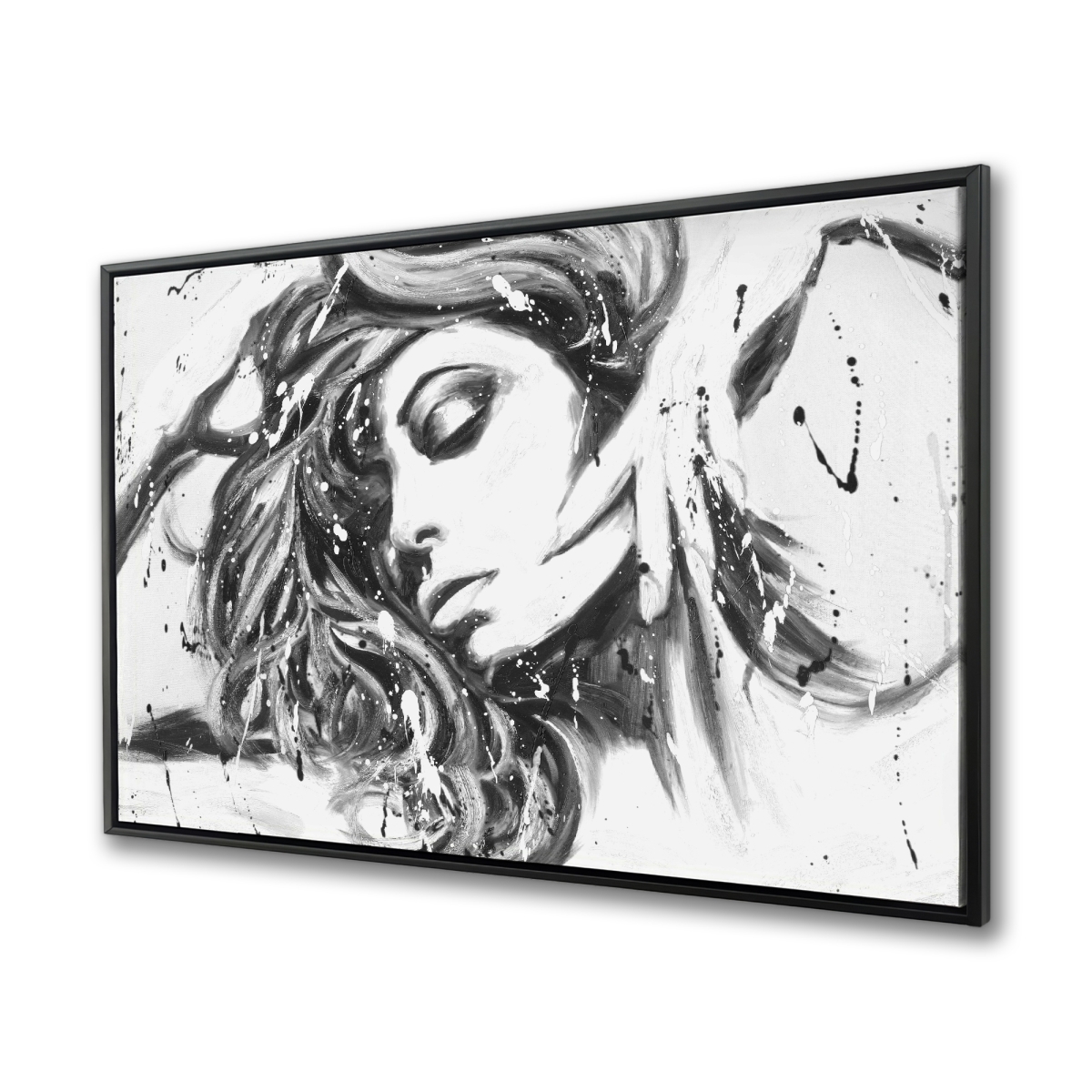 C1FC3648JD0KZ9 36 x 48 in. Dance All Night - Bedroom Black Framed Canvas Home Decor