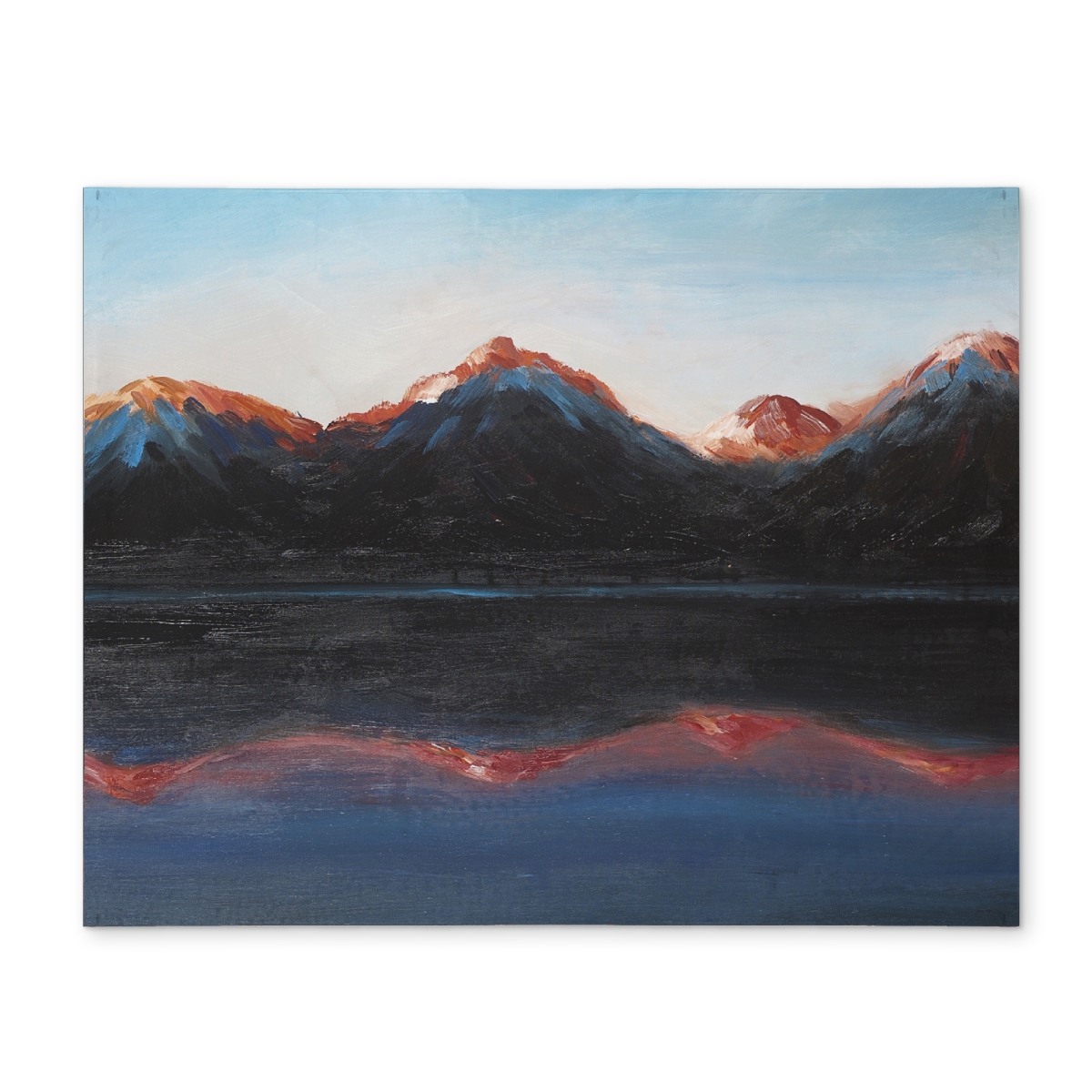 Picture of Begin Home Decor CPPM1418DGXRVF 14 x 18 in. Mountains Landscape Blue Mountains Polyester Placemat Decor