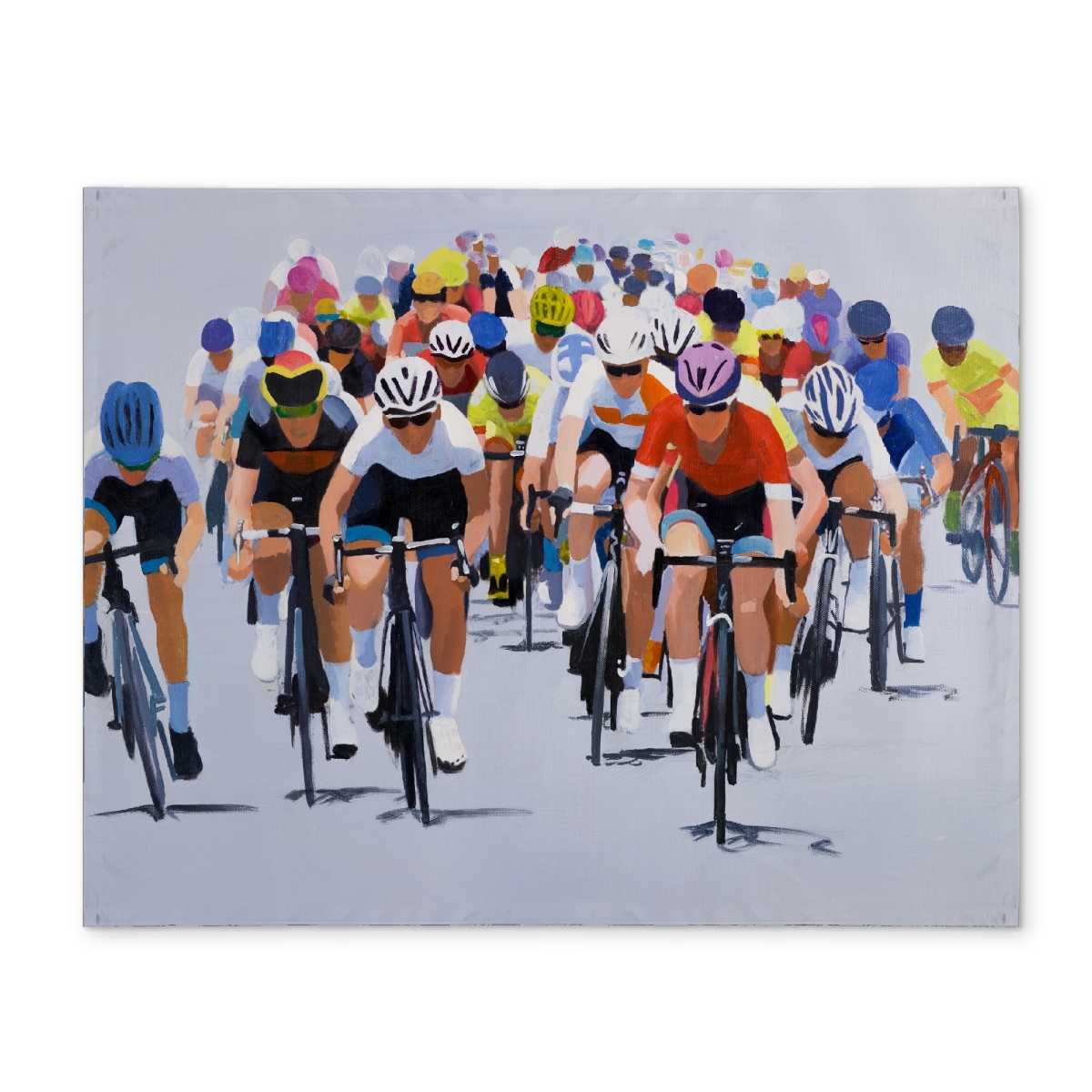 Picture of Begin Home Decor CPPM1418XARTII 14 x 18 in. Cycling Competition Blue Polyester Placemat - Home Decor