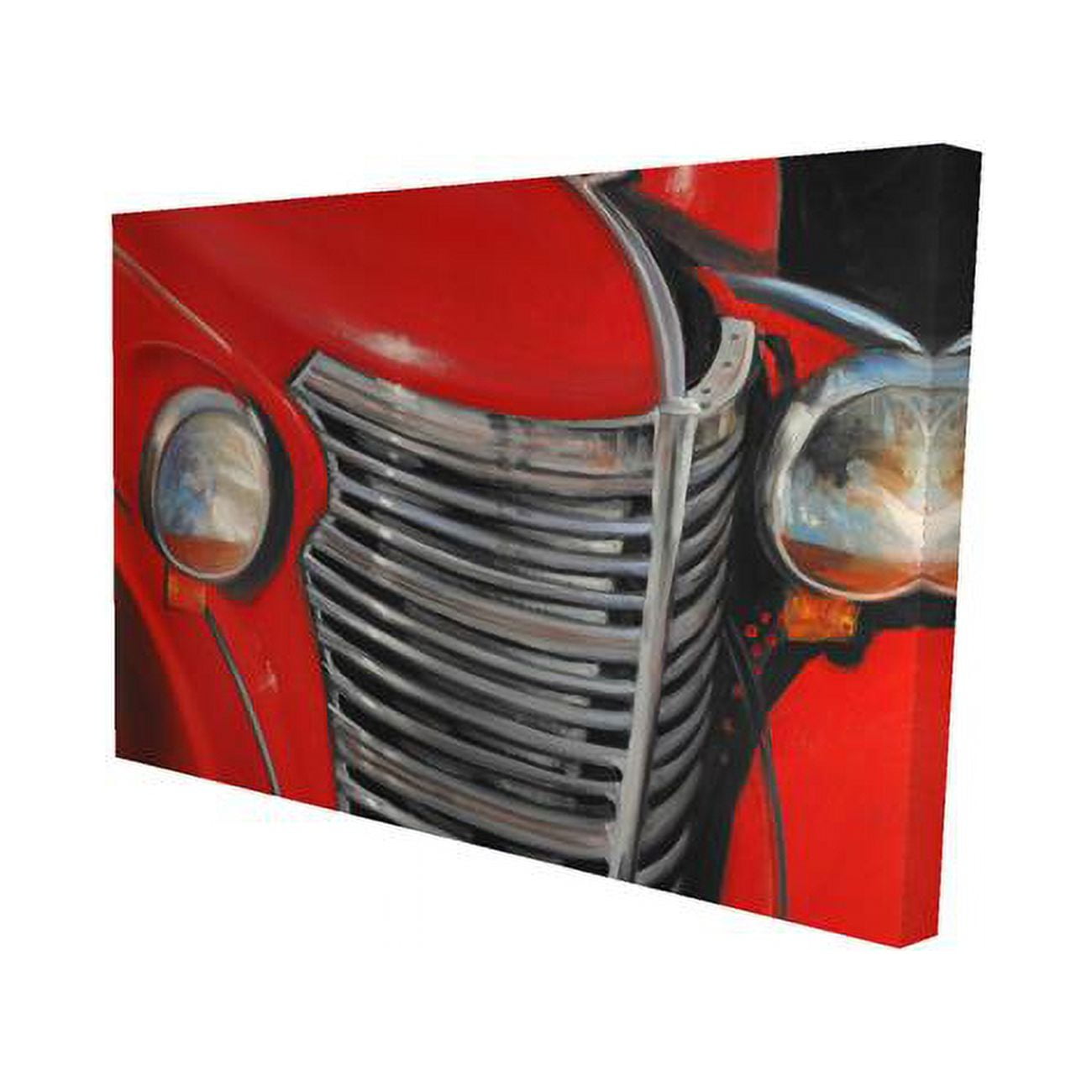 20 x 30 in. 50s Car Grid Closeup-Print on Canvas