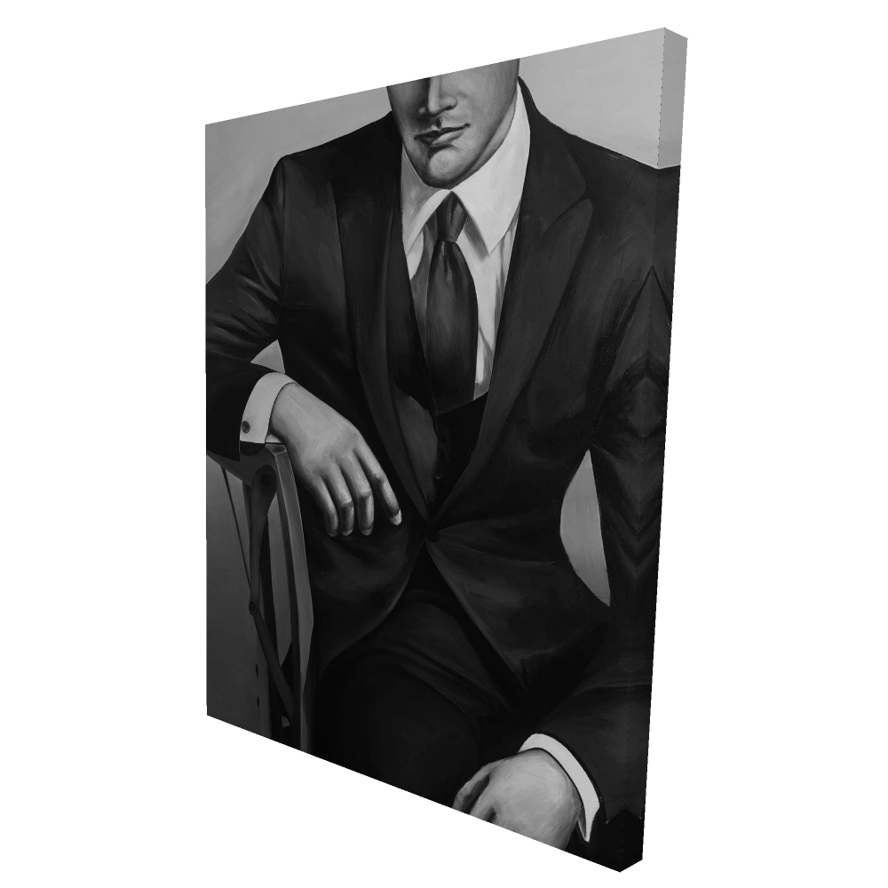 2080-4836-FA1 36 x 48 in. Businessman Livingroom Figurative Canvas - Home Decor Art