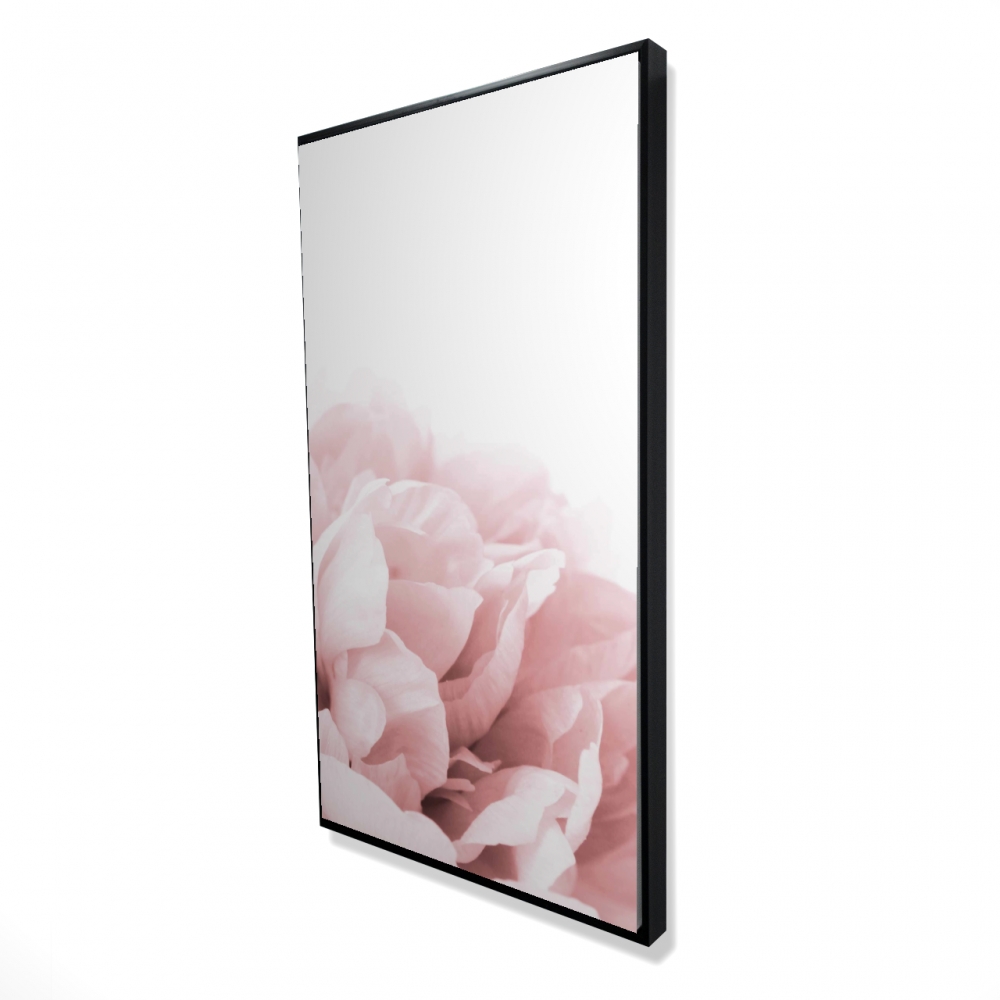2081-4824-PH21 24 x 48 in. Peony Flower Dream - Pink Romantic Framed Canvas Decor
