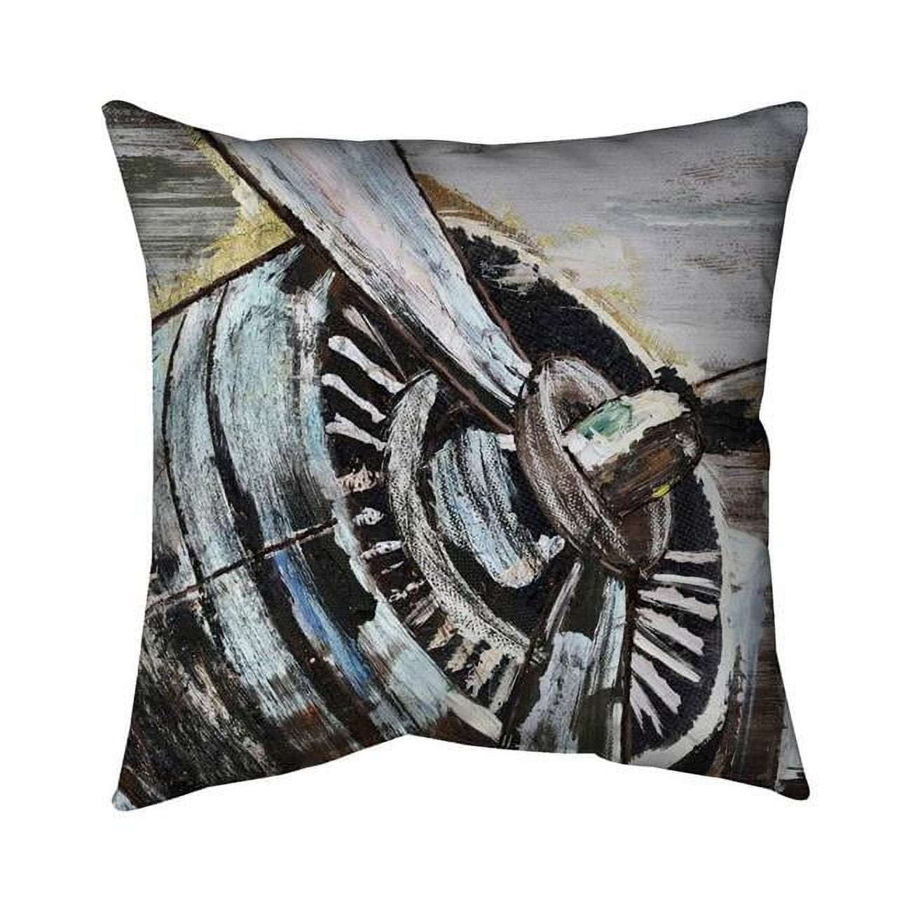 26 x 26 in. Airplane Propeller-Double Sided Print Indoor Pillow