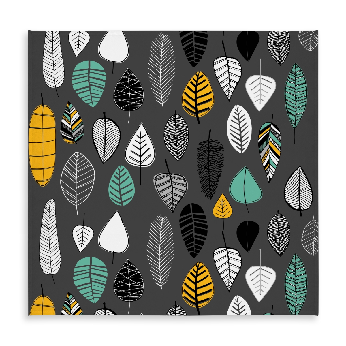 Picture of Begin Home Decor C1TC5858CQYX98 58 x 58 in. Leaves Illustration Tablecloth - Indoor & Outdoor Home Decor