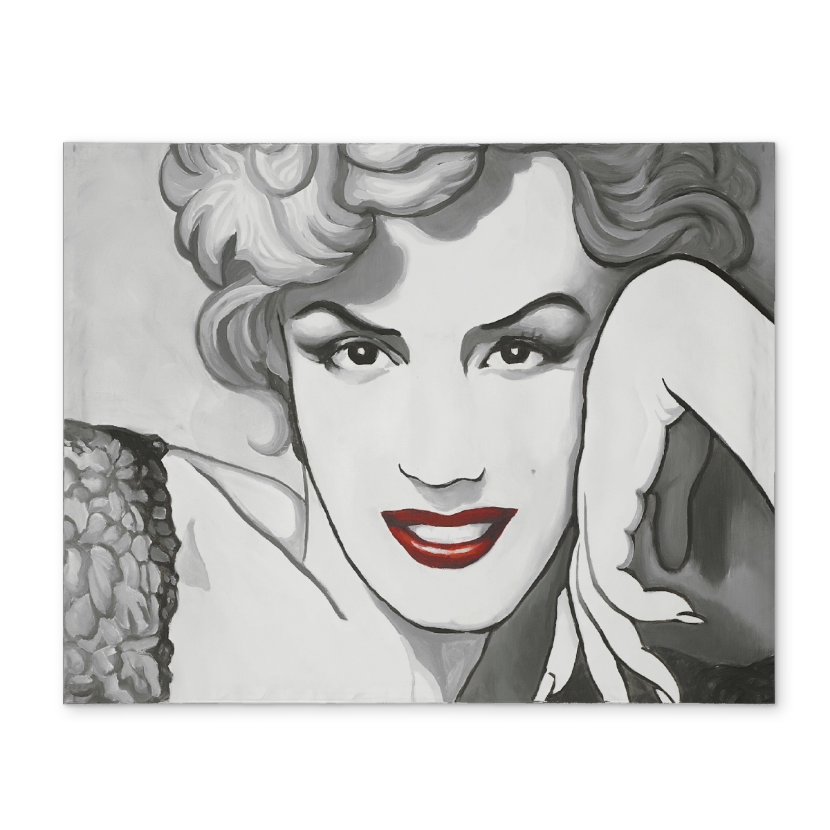 Picture of Begin Home Decor CPPM141832HKPP 14 x 18 in. Vintage Marilyn Monroe White Bedroom Placemat - Romantic Decor