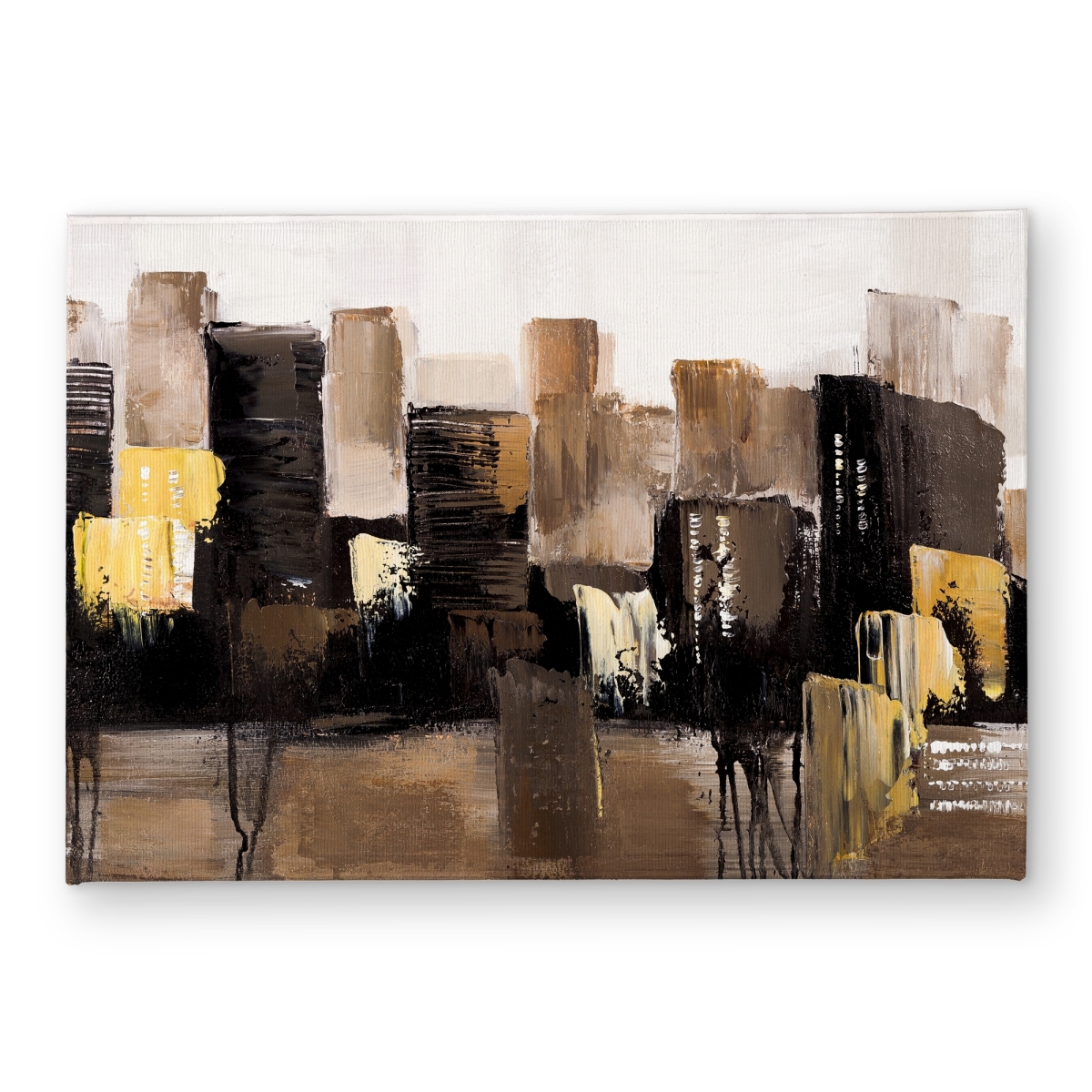 CODM17248JCAFS 17 x 24 in. Earthy Tones Abstract Cityscape Door Mat - Home Decor
