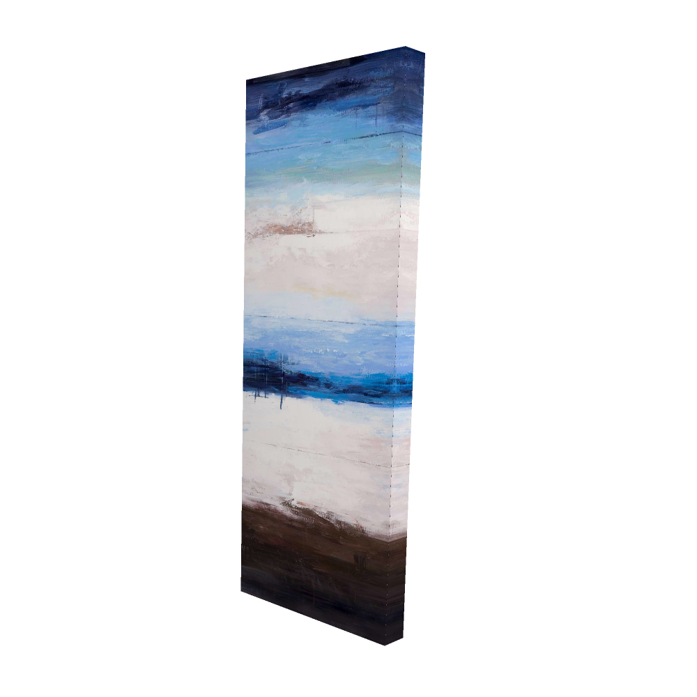 2080-4816-CO31 16 x 48 in. Sea Blue Canvas - Colors of the Beach - Home Decor Wall Art