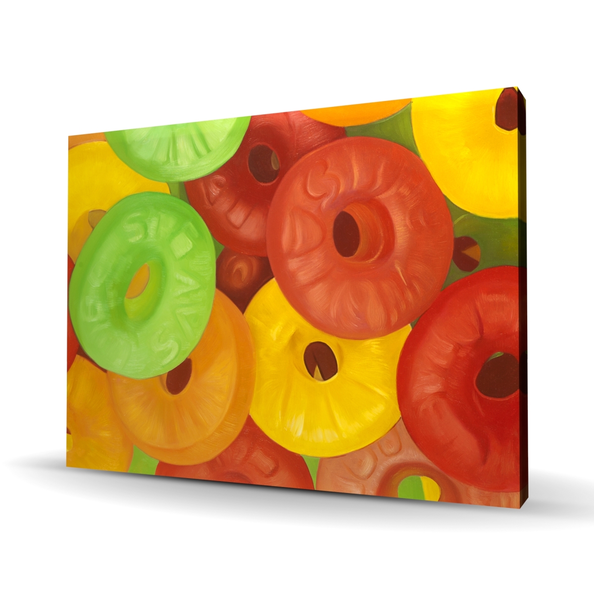 C1RC3648KN6YQP 36 x 48 in. Colorful Jujubes - Hyperrealist Still Life Canvas for Home Decor