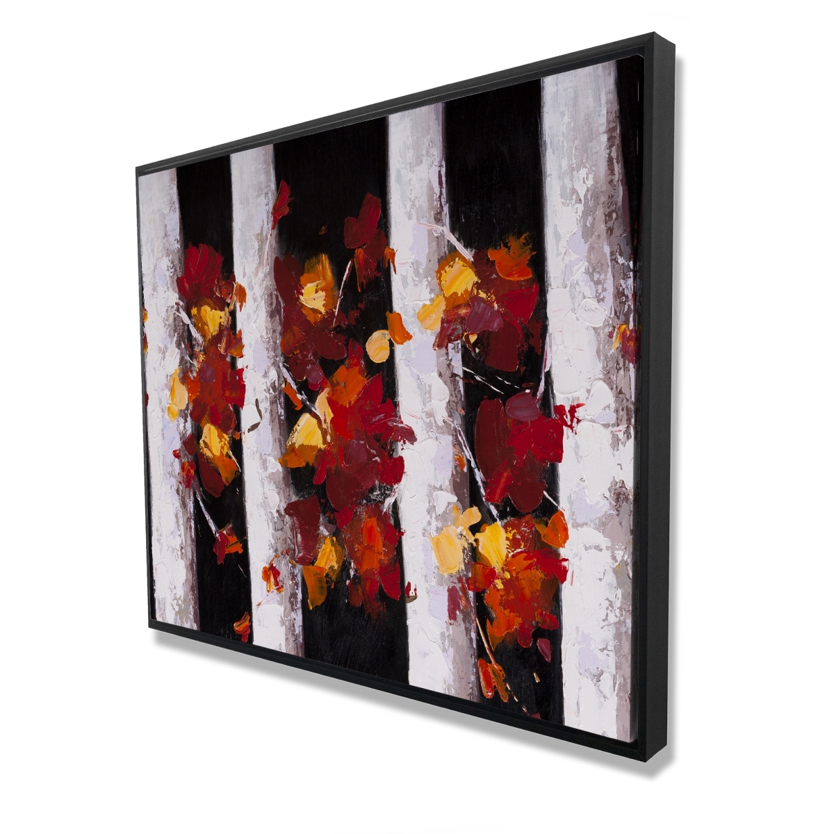 C1FC48605V8CKU 48 x 60 in. Trees & Fall Leaves - Framed Canvas for Home Decor