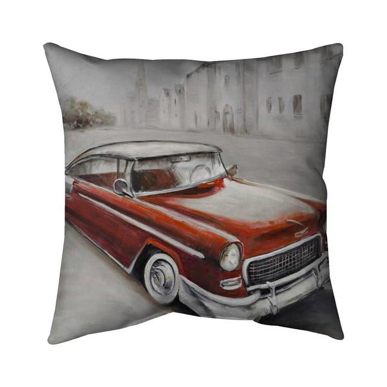 26 x 26 in. Vintage Classic Car-Double Sided Print Indoor Pillow