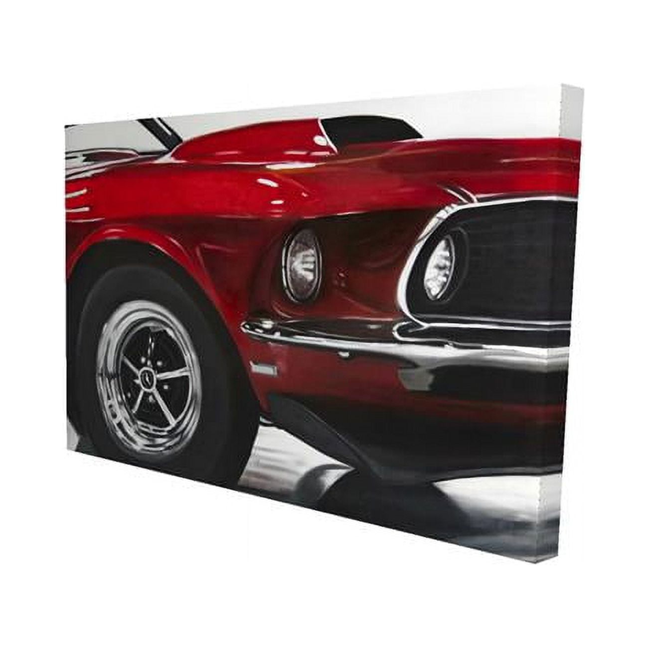 20 x 30 in. Classic Red Car-Print on Canvas
