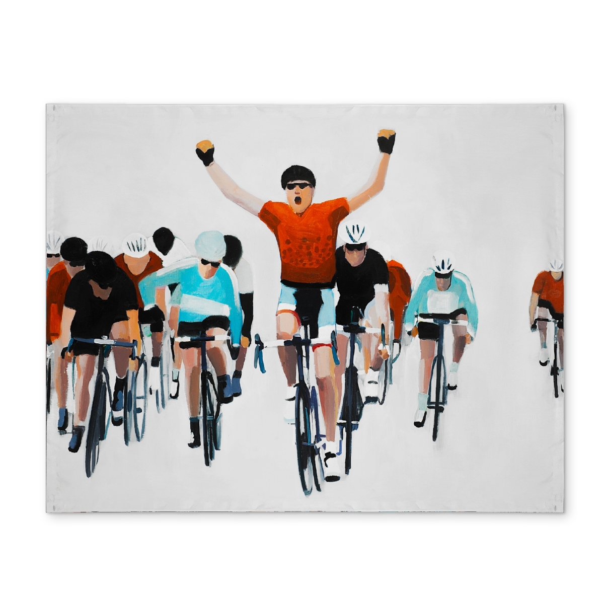Picture of Begin Home Decor CPPM1418NS1NV8 14 x 18 in. Cyclists At Race End Placemat - Polyester Home Decor