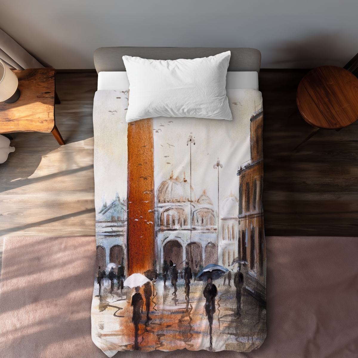 C1DCTXLWXED5FX Twin Extra Long St Marks Square Duvet Cover - Man Cities Home Decor